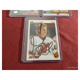 (3) In Person Autographed Hockey Cards
