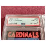 (2) PSA Graded 1986 Topps Cards - Daulton & Coleman