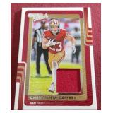 2025 Donruss Christian McCaffrey Jersey Card