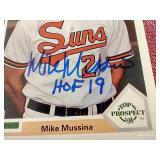 1991 Upper Deck Mike Mussina Autographed Rookie Card