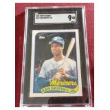 1989 Topps Traded Ken Griffey Jr Rookie Card - SGC 9