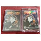 (2) Optic Anthony Edwards Express Lane Cards - Includes Prizm