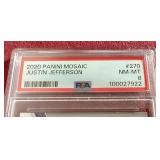 2020 Mosaic Justin Jefferson Rookie Card - PSA 8