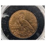 1909 Indian Head Half Eagle $5 Gold Coin
