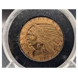 1909 Indian Head Half Eagle $5 Gold Coin