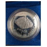 1987 United States Constitution Coins Proof Set With Silver Dollar & Gold Five Dollar