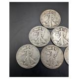 Walking Liberty Half Dollars (Lot of 6)