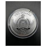 2024 Niue Two Dollars 1 Oz .9999 Fine Silver Coin