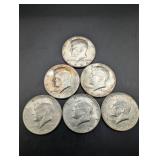 1964 Kennedy Half Dollars (Lot of 6)