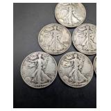 Walking Liberty Half Dollars (Lot of 6)