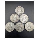 Franklin Half Dollars (Lot of 6)