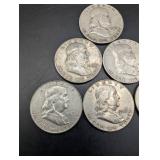 Franklin Half Dollars (Lot of 6)