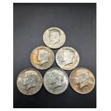 1964 Kennedy Half Dollars (Lot of 6)