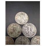 Walking Liberty Half Dollars (Lot of 6)