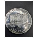 Wiener Philharmoniker 1.5 Euro 1 Oz Silver Coin 2009
