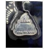 Valcambi Suisse 1 Gram Fine Silver Novelty Bar And 1 Gram Poop