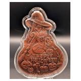 Cool2Coin Copper Happy Halloween Witch Pumpkin Coin