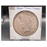 1922 Peace Silver Dollar Light Toning