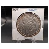 1887 Morgan Silver Dollar Bright