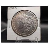 1887-s Morgan Silver Dollar