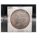 1889 Morgan Silver Dollar Toned