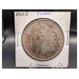 1921-d Morgan Silver Dollar Toned