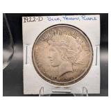 1922-d Peace Silver Dollar Coin