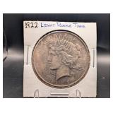 1922 Peace Silver Dollar Light Purple Tone