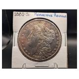 1881-s Morgan Silver Dollar Reflective Reverse