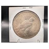 1922 Peace Silver Dollar With Gold Toning