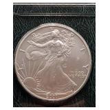 2001 Silver American Eagle Uncirculated in Littleton Holder