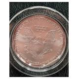2002 Silver American Eagle Dollar in Presentation Case
