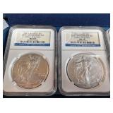 U.s. Mint American Eagle 25th Anniversary Silver Coin Set (Lot of 5)