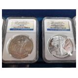 U.s. Mint American Eagle 25th Anniversary Silver Coin Set (Lot of 5)