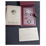 1984 Olympic Prestige Proof Set With Display Case