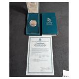 United States Eisenhower Centennial Proof Silver Dollar Set With Coa
