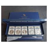 2011 United States Mint American Eagle 25th Anniversary Silver Coin Set (Lot of 5)