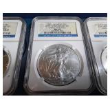 2011 United States Mint American Eagle 25th Anniversary Silver Coin Set (Lot of 5)