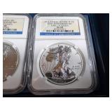 2011 United States Mint American Eagle 25th Anniversary Silver Coin Set (Lot of 5)
