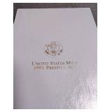 1991 United States Mint Prestige Set Mount Rushmore Anniversary Coins