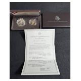 1989-s United States Congressional Coins Proof Silver Dollar & Half Dollar Set