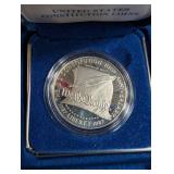1987 United States Constitution Silver Dollar Proof With Box & Coa