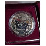1988 U.s. Olympic Proof Silver Dollar With Coa and Case