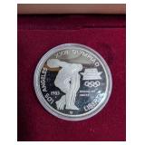 1983 Olympic Silver Dollar Proof in Box With Certificate
