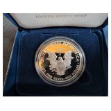 2012 American Eagle One Ounce Silver Proof Coin W Mint With Box & Coa