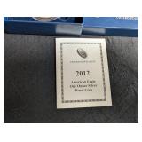 2012 American Eagle One Ounce Silver Proof Coin W Mint With Box & Coa