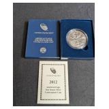2012 American Eagle One Ounce Silver Uncirculated Coin - West Point W