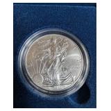 2012 American Eagle One Ounce Silver Uncirculated Coin - West Point W
