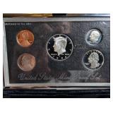 1996 United States Mint Premier Silver Proof Set With Box & Specifications Card