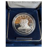 2003 First Flight Centennial Proof Silver Dollar Coin With Box & Coa